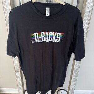 Arizona Diamondbacks D-Backs Rainbow Logo Black T-Shirt Tultex‎ XL